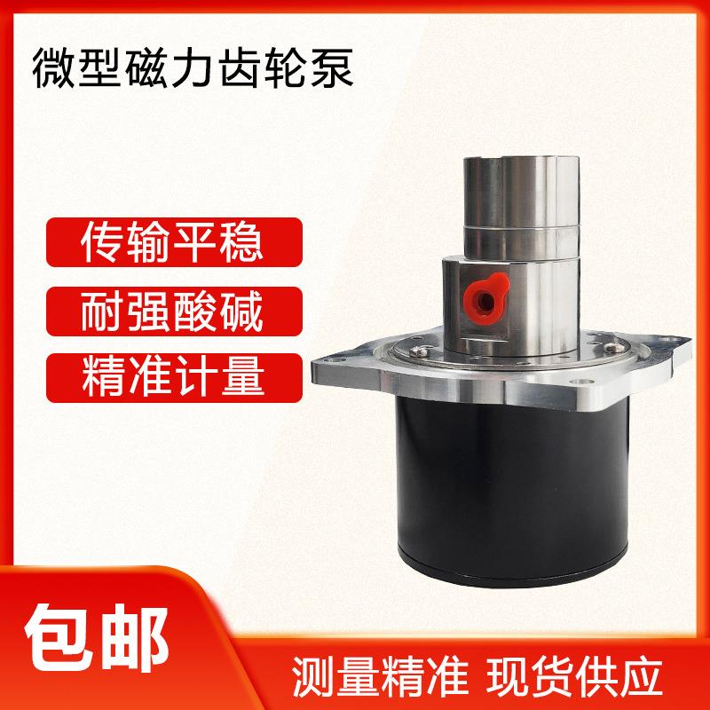 密封PEEK齿轮小型磁力计量泵耐腐蚀有机化学溶剂微型磁力泵齿轮泵