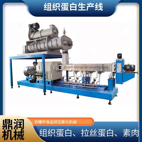 组织拉丝机蛋麦白手DSE-65F撕素肉生产设备双螺杆豆加粕小蛋白膨