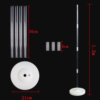 透明桌飘支架生日派对结婚庆典餐桌装饰桌飘气球立柱路引底座
