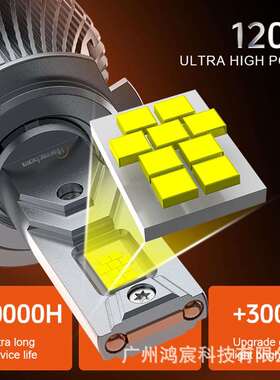跨境工厂G3PROled大灯三铜管H7大功率240W320W高亮聚光汽车前大灯