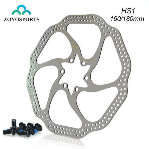 HS1碟刹片 160mm 180mm自行车碟片 山地车六钉碟剎片配螺丝
