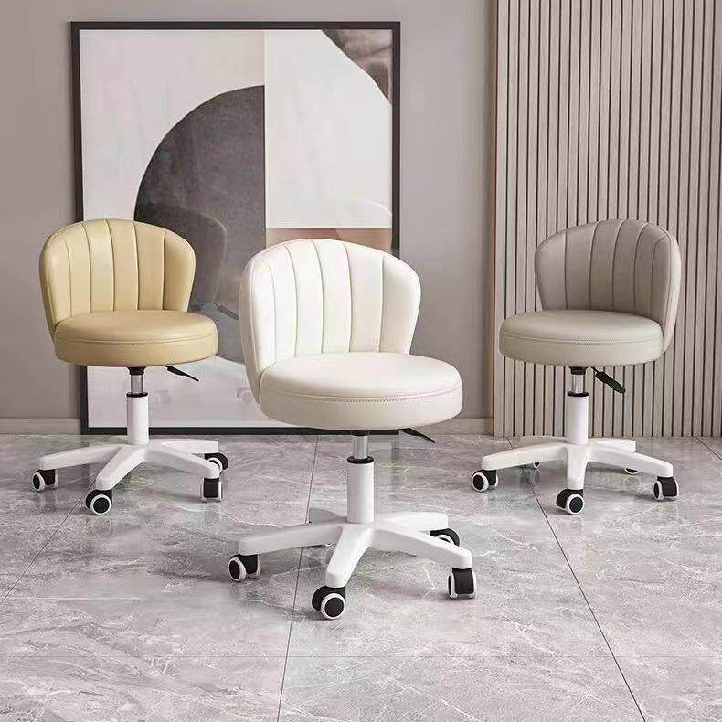 万向滑轮小凳子升降吧凳家用换鞋凳美甲理发床笠懒人圆凳靠背床笠