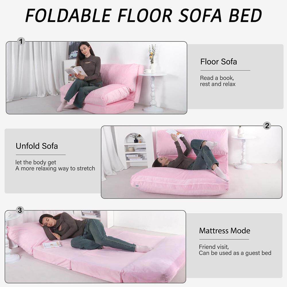 折叠沙发床成人地板床垫豆袋沙发高密度海绵床垫懒人沙发零压床垫