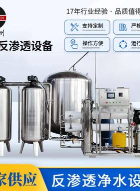 除盐除垢水处理设备井水咸水淡化工业纯净水设备反渗透高纯水设备