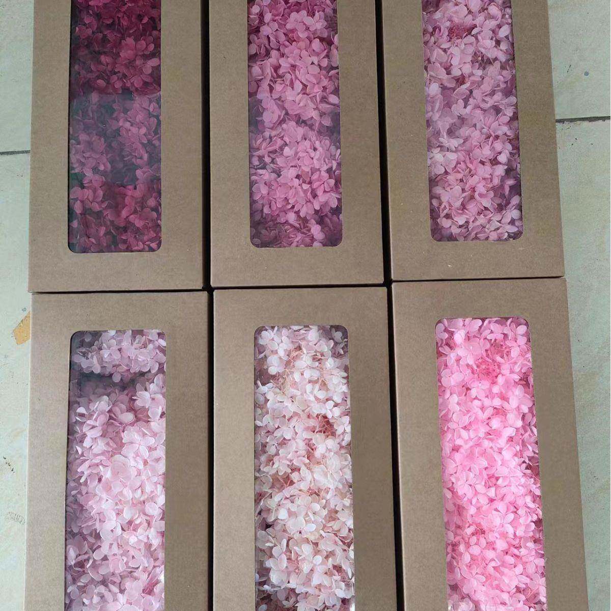 云南永生花木绣球盒装100克散装木绣球多色可选保鲜花创意永生花