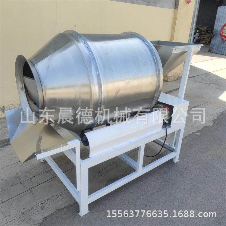不锈钢萝卜条拌料机 全自动柠檬鸡爪拌料设备商用薯片滚筒搅拌机