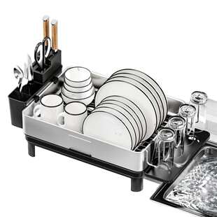 架碗碟厨房物收纳餐具款物杯子架柜台 不锈钢304爆厨房置置