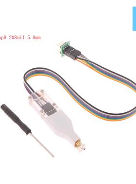 sop8/wson芯片下载烧录烧写探针弹簧针 flash eeprom芯片烧录器线