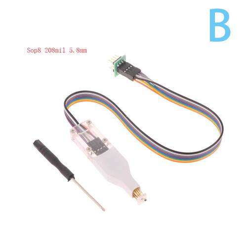 sop8/wson芯片下载烧录烧写探针弹簧针 flash eeprom芯片烧录器线