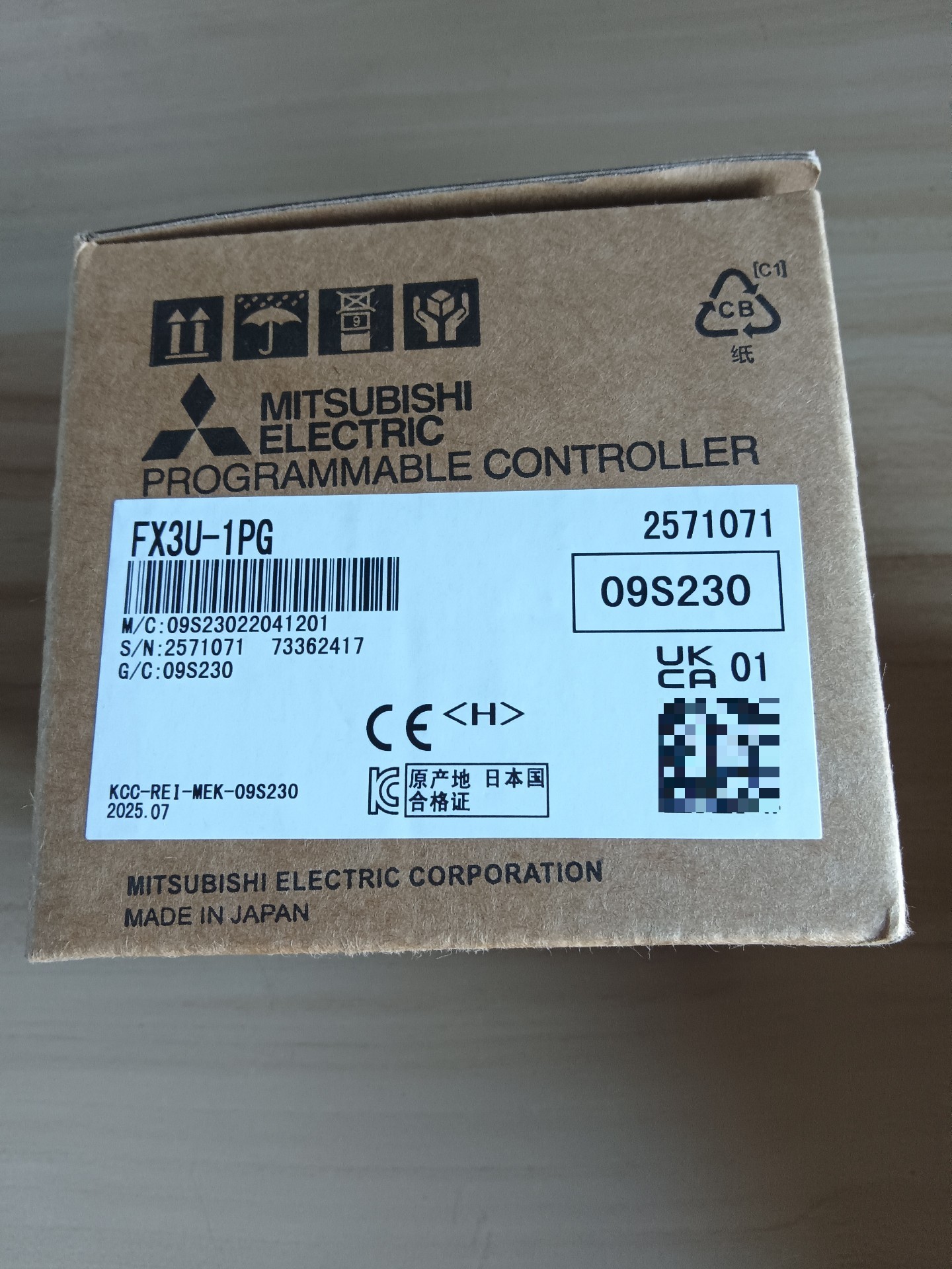 三菱FX3U-1PG，翻新的功能包好