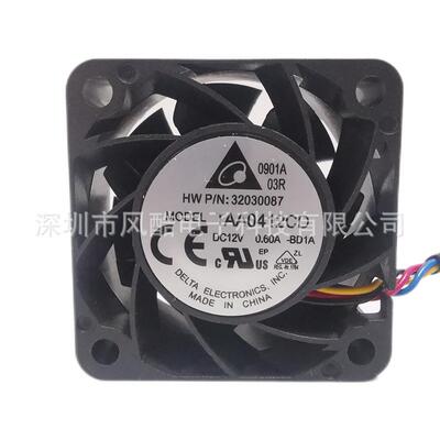 TAA0412CD-BD1A台达轴流风扇 4020 12V 0.43A 双滚珠散热风扇原装