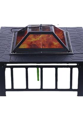方形火盆BBQ烧烤炉户外便携式火炉烤火盆烧烤架取暖火炉