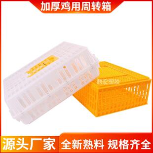 现货加厚10斤塑料鸡鸭笼养殖场鸡用周转箱鸡鸭鹅方形运输框塑料笼