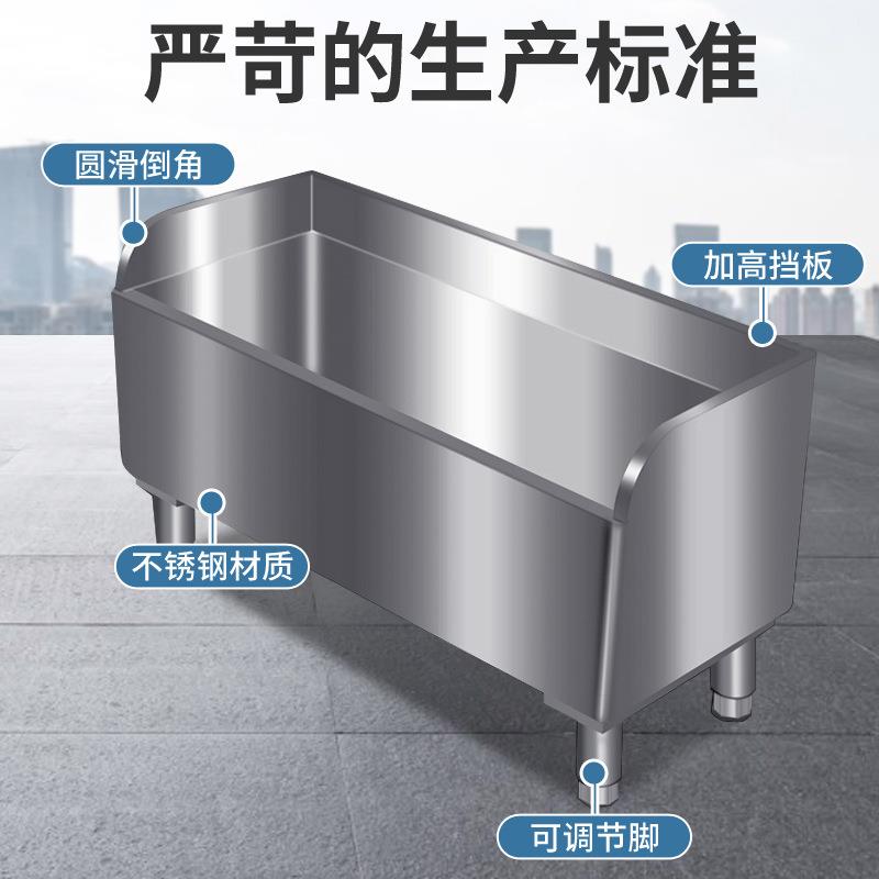 304不锈钢长方形拖把池水槽落地拖布池墩布池家用阳台加高防溢层