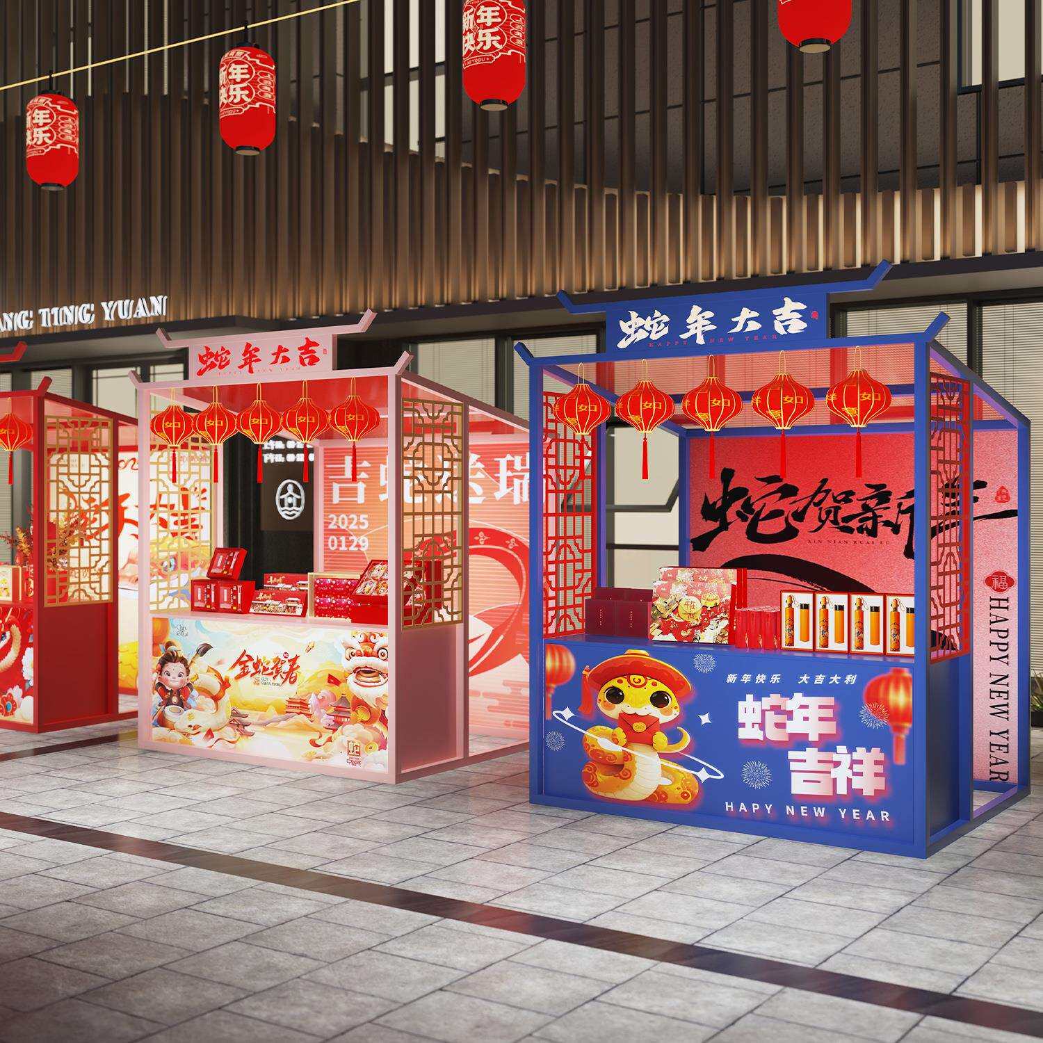 网红景区可移动摆摊架夜市美食街小吃摊位架户外大型活动展示架子