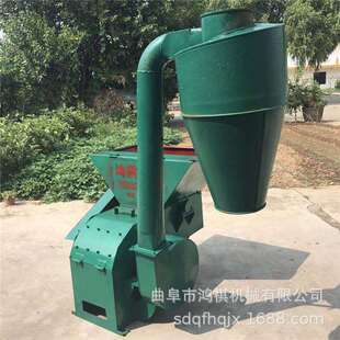 平果县自动除尘粉草粉碎机秸秆牧草粉碎机各种谷物秸秆粉碎饲料机