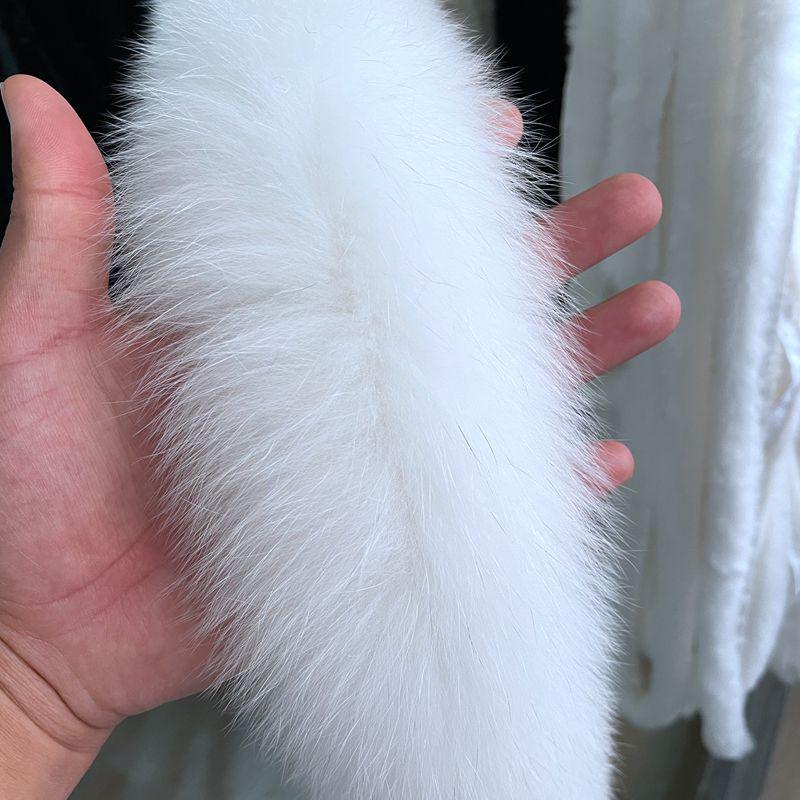 狐狸毛毛条帽条毛毛边真毛冬季羽绒服帽子斗篷汉服披肩皮草辅料