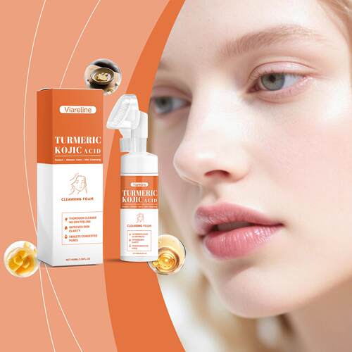 VIARELINE Turmeric Kojic Acid Mousse Cleanser - Gentle facia