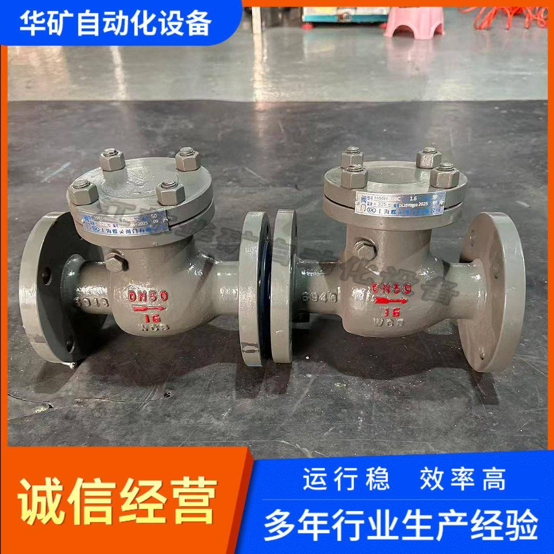 H44H-16C旋启式止回阀DN100碳钢材质法兰连接管道防倒流阀