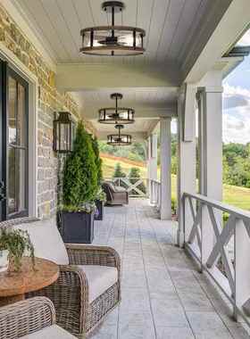 2025跨境厅厅美式BK2020顶吸灯复古乡村工业风嵌入式客餐卧室天花