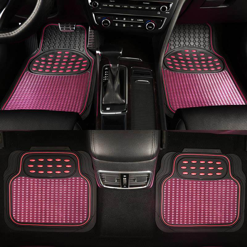 四季汽车脚垫车PVC通用可以裁剪车内垫防滑易清洗好打理