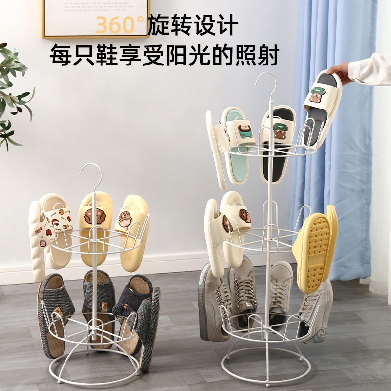 简易鞋架批发落地旋转鞋子鞋架