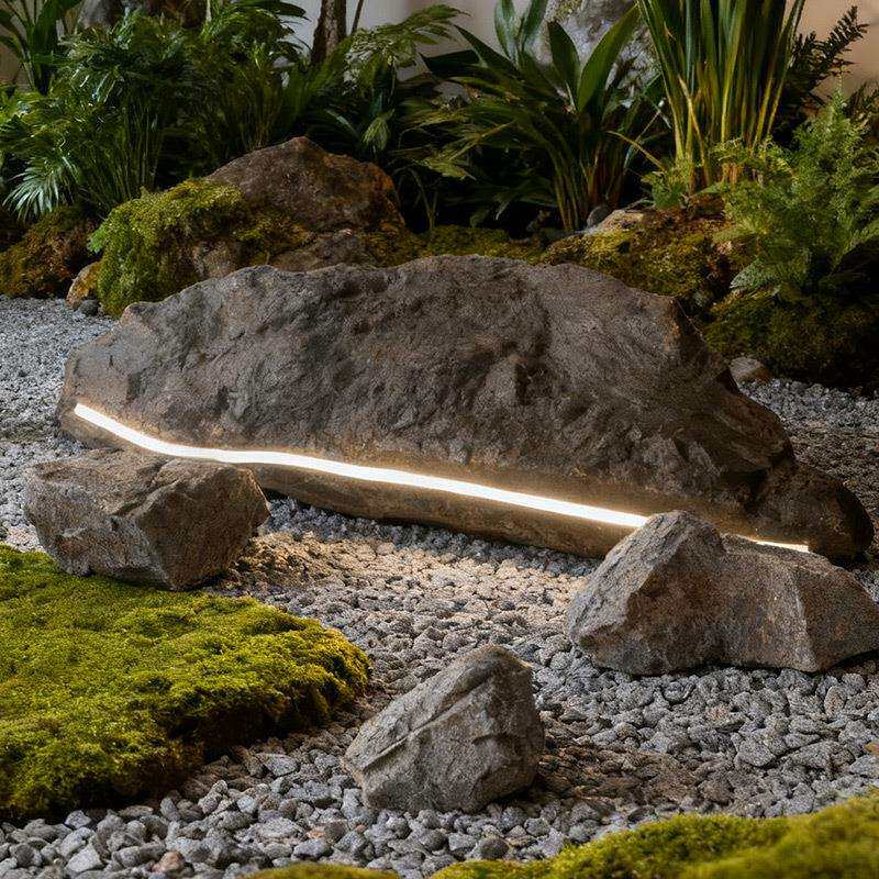 仿真石头 苔藓假石头 室内景观装饰道具庭院软装陈设假山造景石头