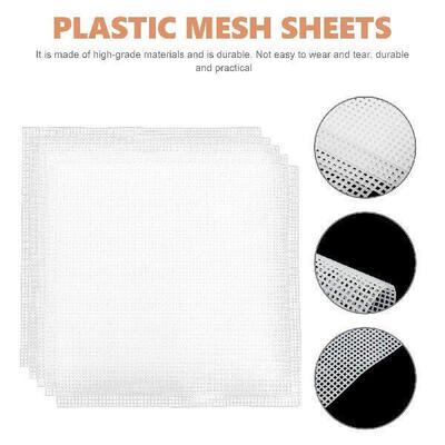 5 Pcs Embroidery Kits Woven Mesh Sheet Manual Bag Making