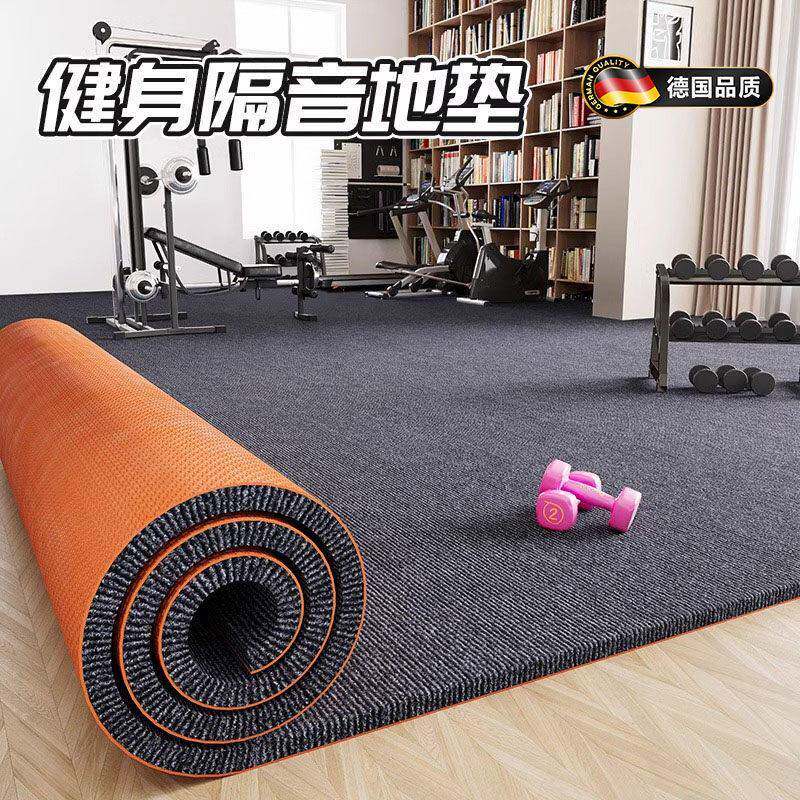德国健身房隔音地垫减震专业防震运动家用垫子大面积全铺防滑地毯
