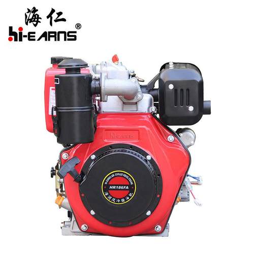 厂家直销186FAE电启动单缸风冷柴油机10马力花键轴可配旋耕机