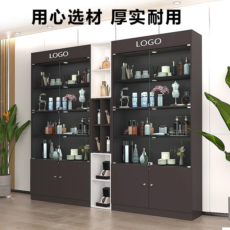 礼品展示柜玻璃门带锁办公室样品产品展示架玻璃柜子手办展示柜
