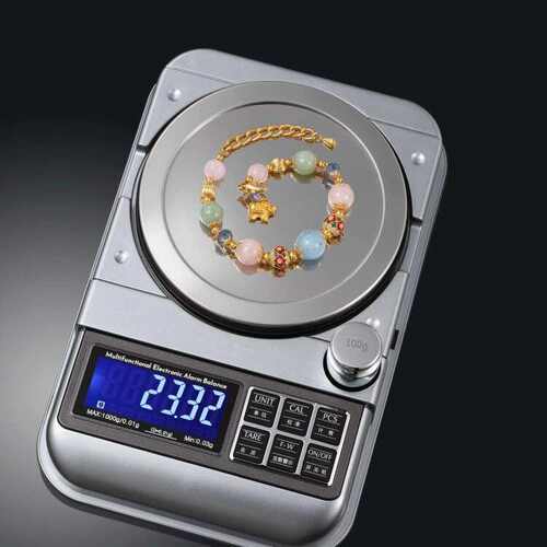 电子秤珠宝秤克拉秤5000g/0.1克称订量报警电子天平秤1000g/0.01g