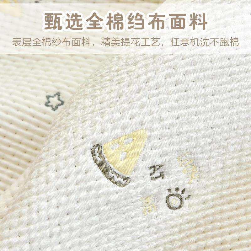 宝宝纯棉纱布毯子新生婴儿秋冬加厚推车盖毯幼儿园儿童午睡小毯子
