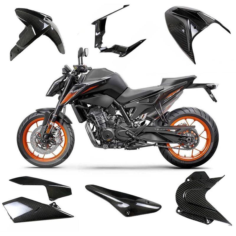 适用KTM Superduke 790 碳纤维前挡泥板 全套改装件 2018+ 干碳3K