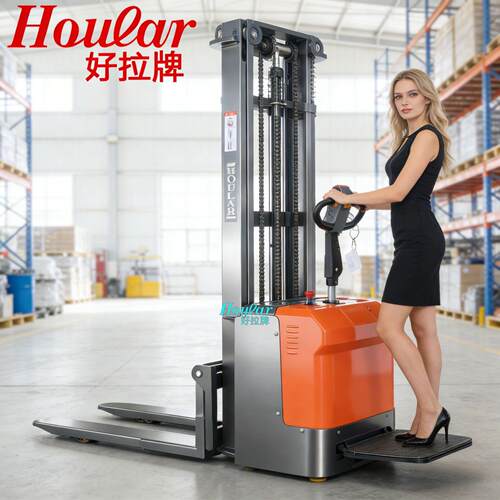 现货CDN15站式全电动堆高车359驾D窄堆垛车全自动叉车升降托盘腿