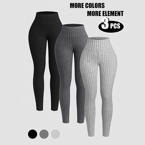 Women'S Fall Winter Super High Waisted Fleece Lined Pants