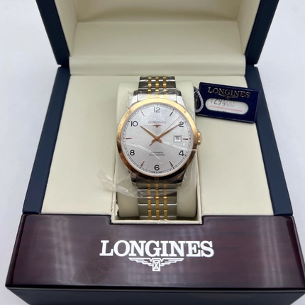 漏价9.8新 浪琴开创者系列钢18K金自动机械手表男表L2.821.5.76.7