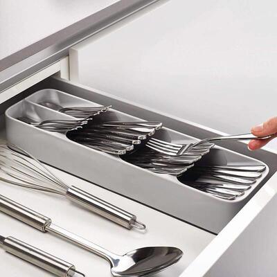 Cutlery Storage Tray Knife Holder Utensils Drawer Organizer