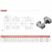 定位块边锁 TL075 定位滑块 TL050 镀钛顶锁导位固定块TL035
