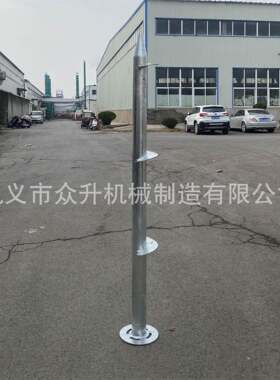 光伏螺旋地桩履带款潜孔钻杆热镀锌地桩预埋水泥灌注桩生产厂家