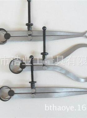 34568寸套装弹簧卡规 3件套弹簧内外卡划规 组套间距规 分规圆规