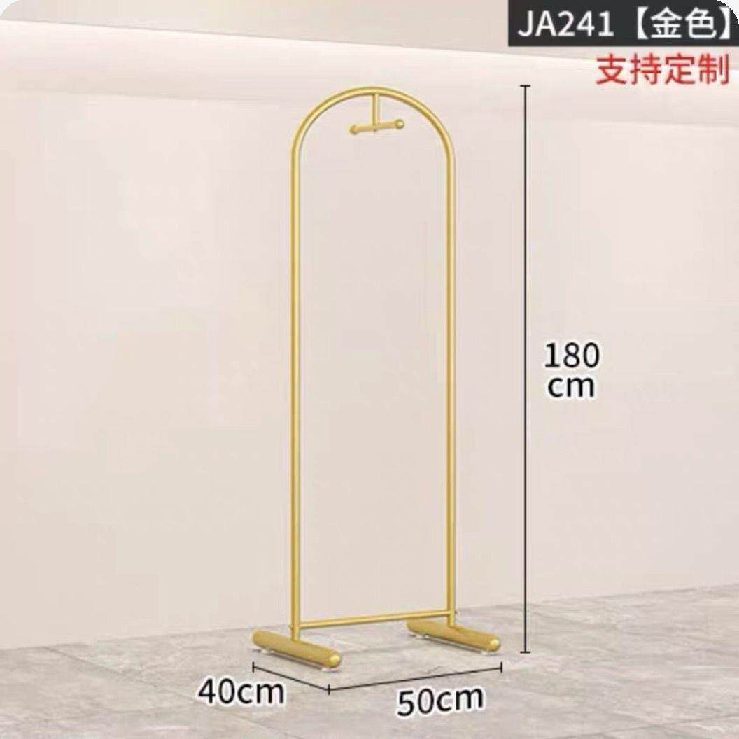 黑色简约落地网红服装店挂衣架落地式陈列架展示架女装其他河南省