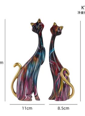 工艺品家居木纹油画情侣装饰摆件