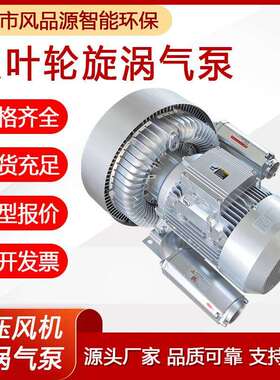 2PB720H37双段高压漩涡风机水产养殖鼓泡鱼塘增氧旋涡式气泵
