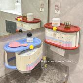 卫生间厕纸盒壁挂式 放姨妈巾置物架防水厕所纸巾盒卷纸筒 2025新款