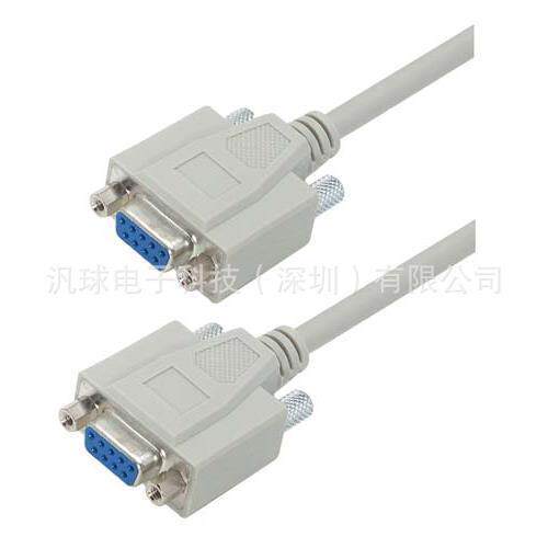 L-COM CSMN9FF 优良型屏蔽D-Sub模制线缆DB9母头/母头 现货