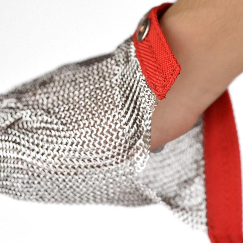 不锈钢环钢丝手套锯防切厂割屠宰裁剪412验用手不套防分左右1只/