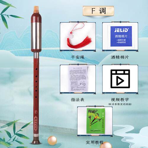 高档巴乌树脂乌竖仿红G调F调C调小木学吹生成人演奏初学者入门巴