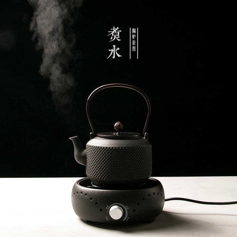 铁壶铸铁泡茶烧水壶煮茶器电陶炉茶炉煮茶壶无涂层手工铸造铁壶