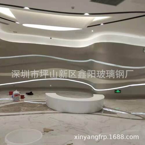 玻璃钢大型装饰圆台商场KTV创意家具美陈吧台创意玻璃钢雕塑摆件